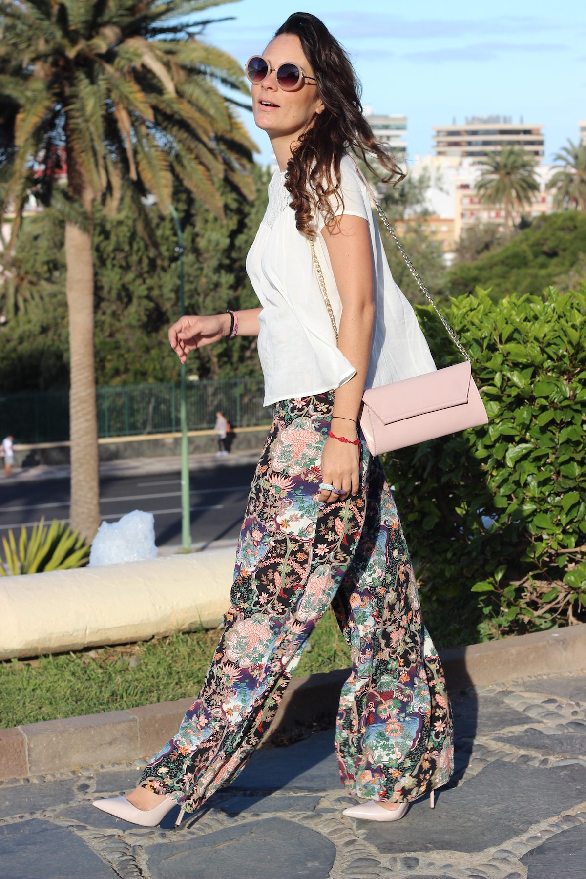 Pantalón palazzo de estampado oriental - TWENTY-SEVEN THINGS